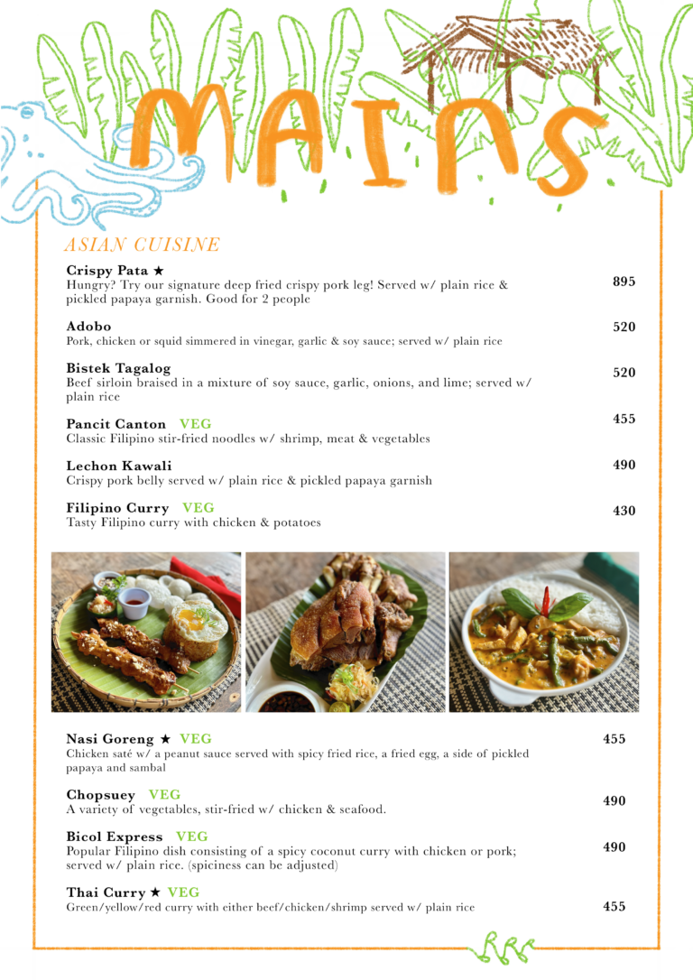 Oasis Menu 3